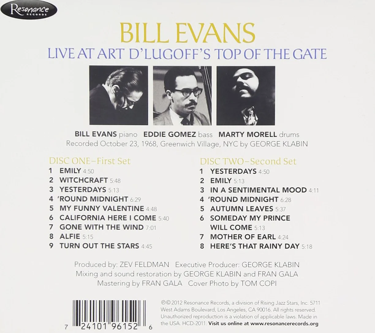 Live at Art D`Lugoff's Top of the Gate