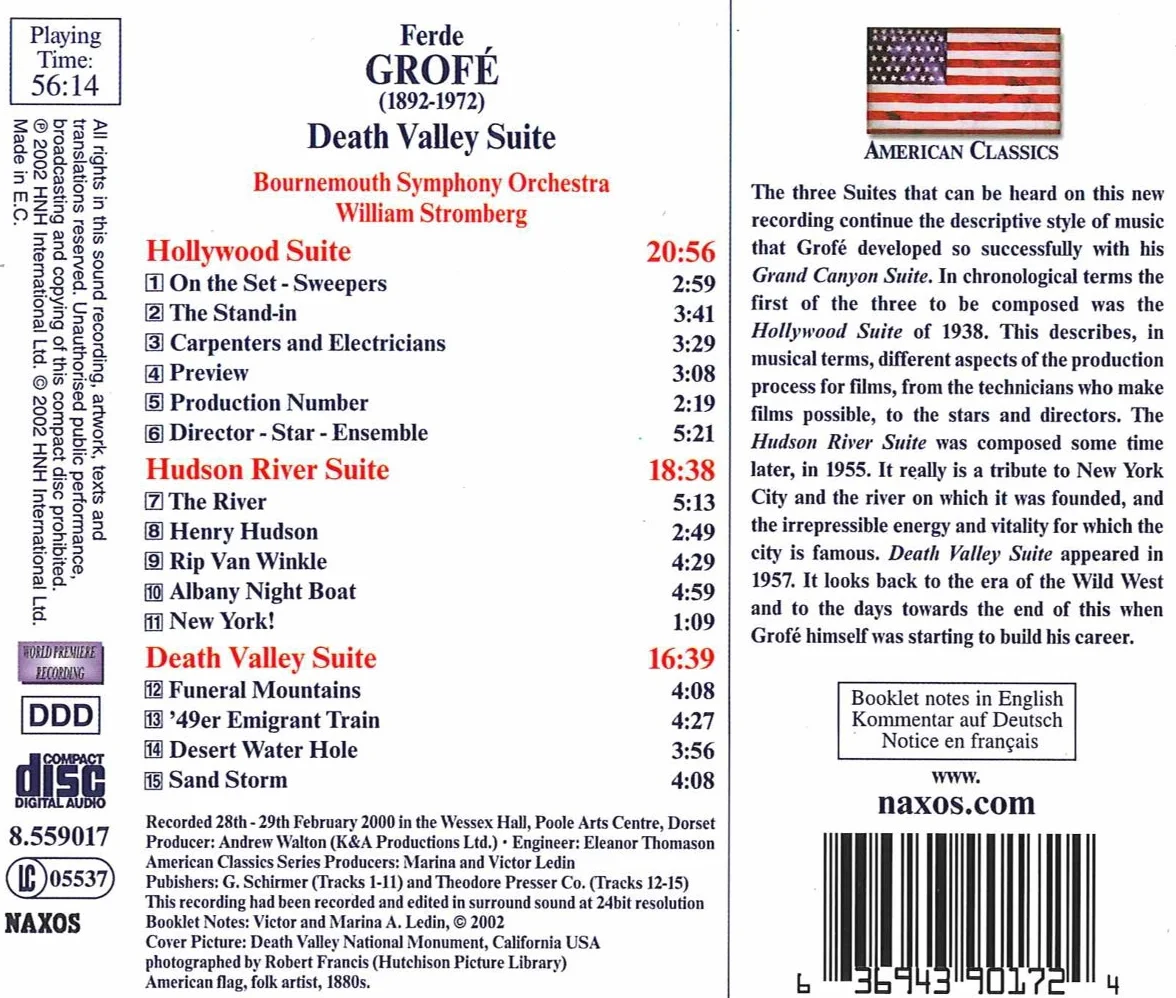 Grofé - Death Valley Suite / Hudson River Suite / Hollywood Suite