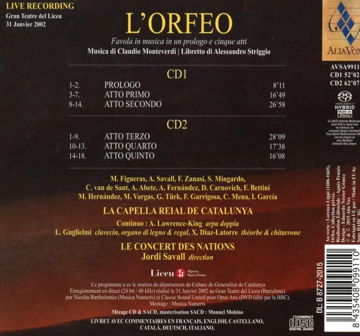 Monteverdi - L'Orfeo