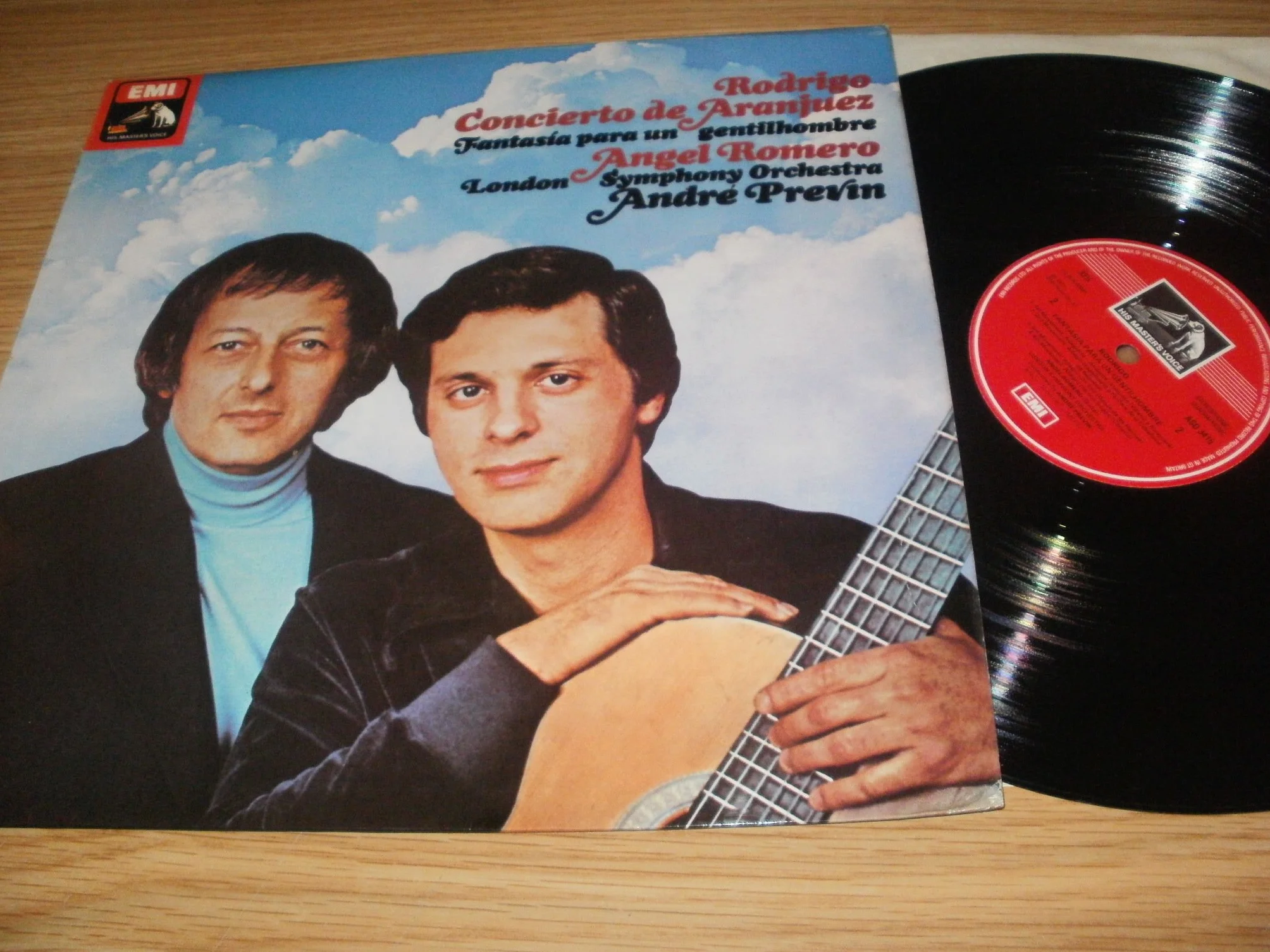 ASD 3415. Rodrigo - Concierto de Aranjuez, Fantasia para un Gentilhombre. ANGEL ROMERO. Andre Previn Conducting the London Symphony Orchestra.
