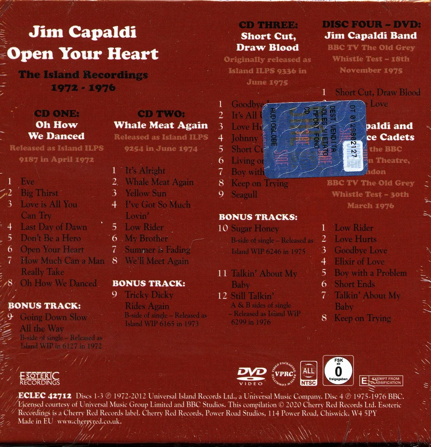 Open Your Heart The Island Recordings 1972-1976