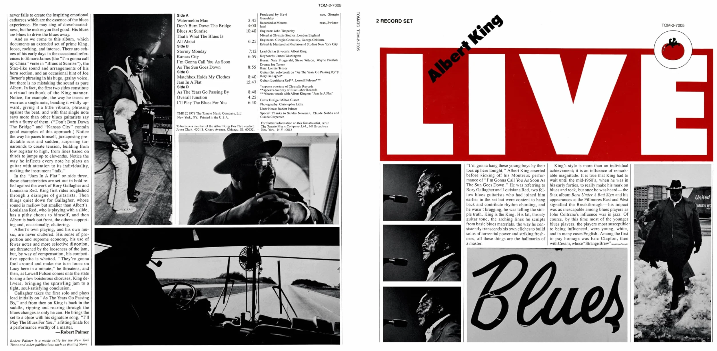 Albert Live Tomato Records Blanco Y Negro 2LP