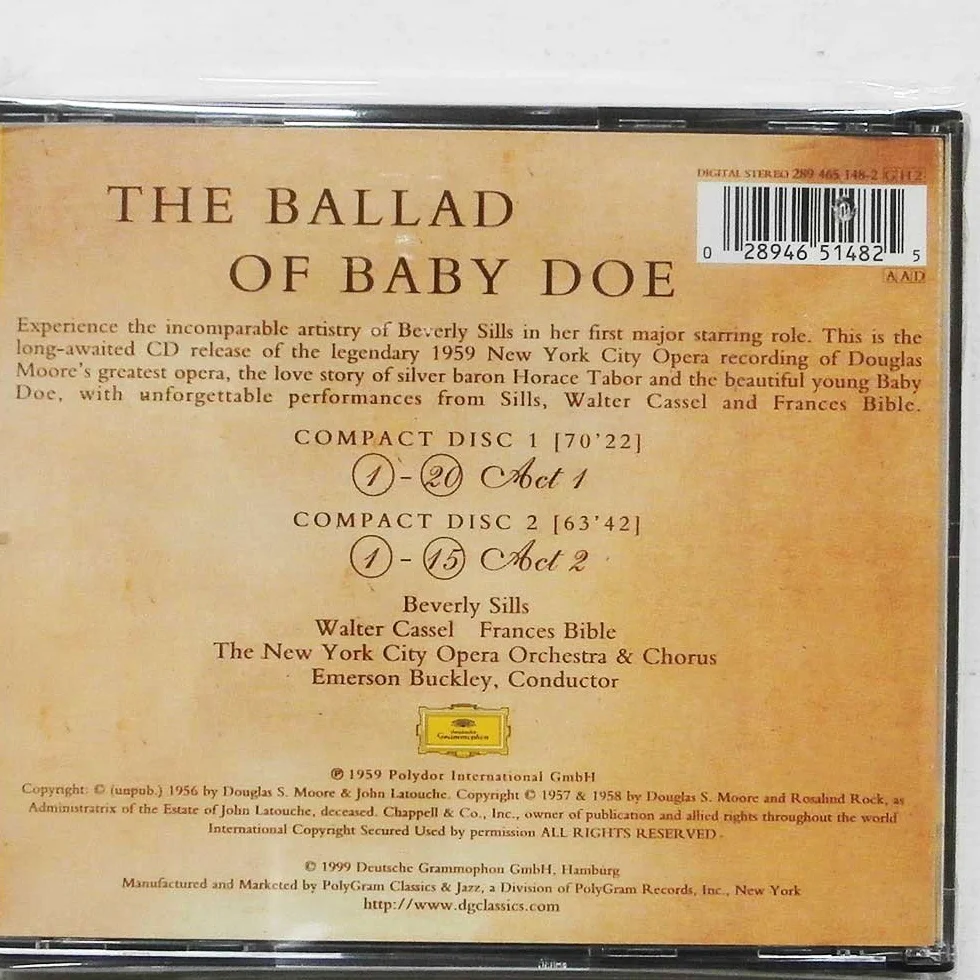 Ballad of Baby Doe-Complete Opera