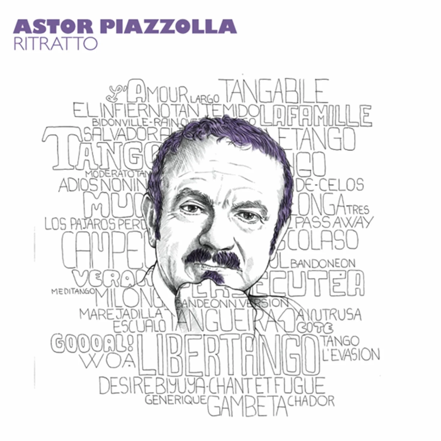 Ritratto di Astor Piazzolla
