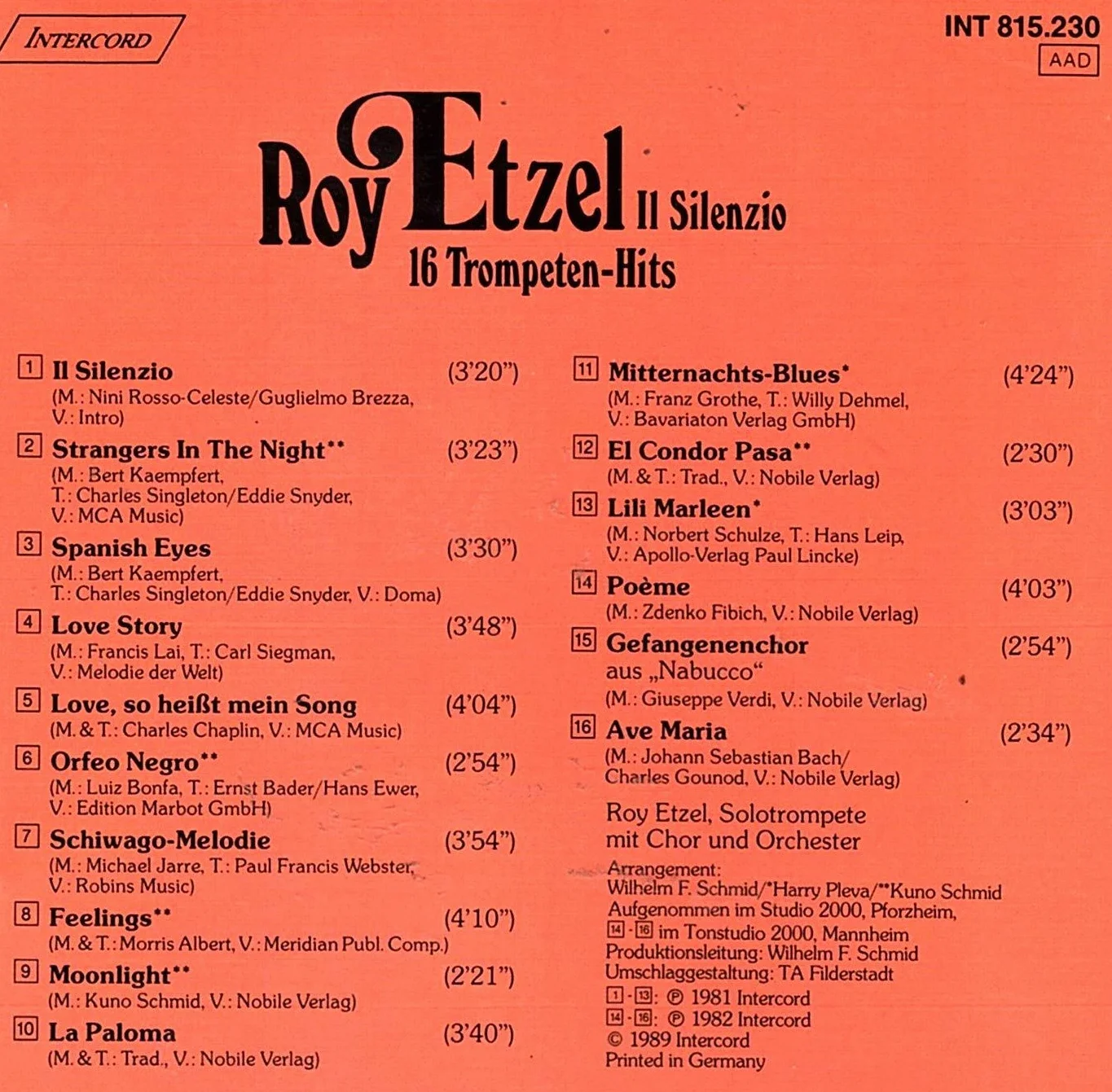 Il Silenzio (16 Trompetenhits)