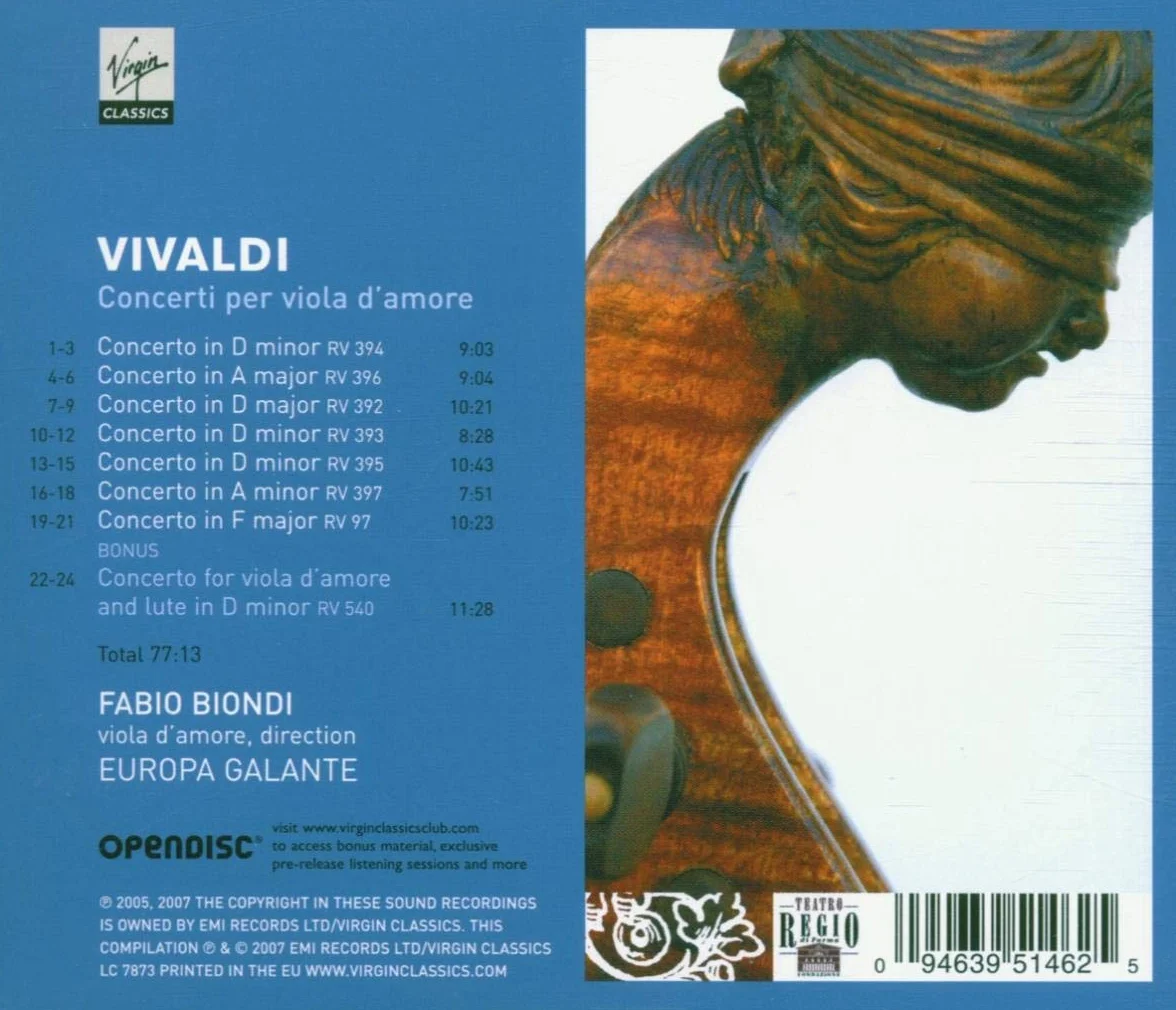 Vivaldi: Concerti per viola d'amore