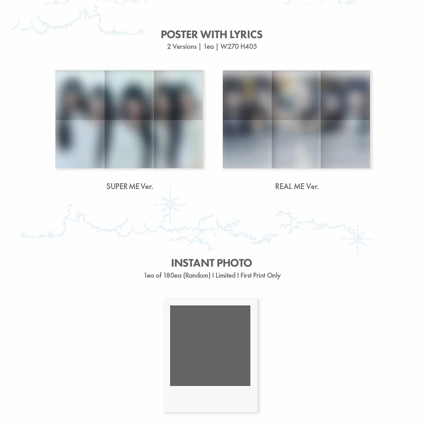 ILLIT - 1st Mini Album [SUPER REAL ME] (SUPER ME ver.) Photobook R + Photocard + Illit Logo Sticker + Album Logo Sticker + Sticker + Paper Magnet + Paper Ornaments + Poster With Lyrics