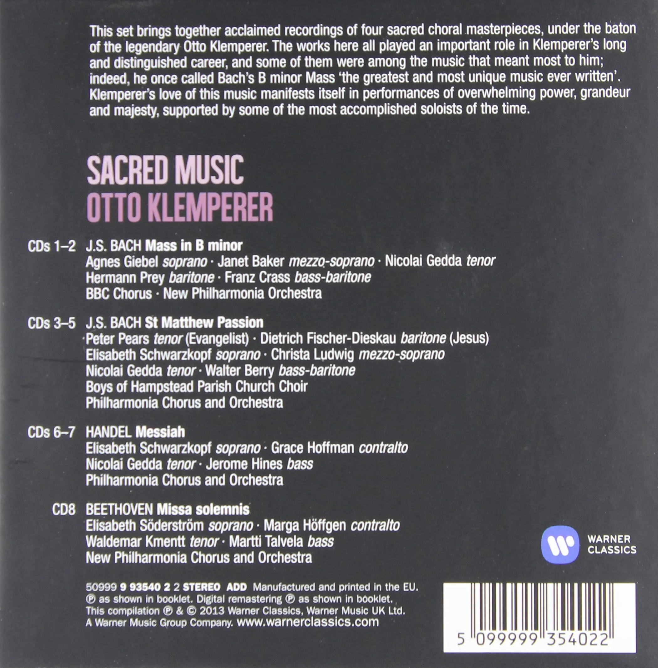 Bach, Handel, Beethoven: Sacred Works