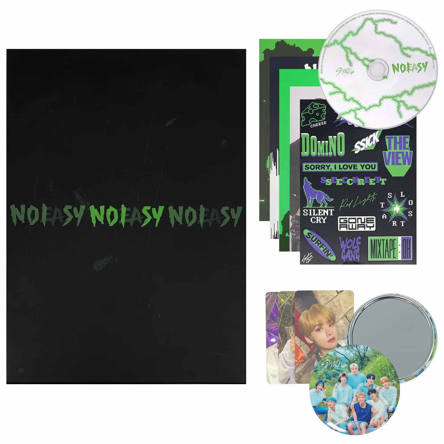 STRAY KIDS THE 2ND ALBUM NOEASY Standard ver. A Type Photobook CD Sticker Poster Photocards