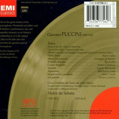 Puccini - Tosca (Callas 1953)