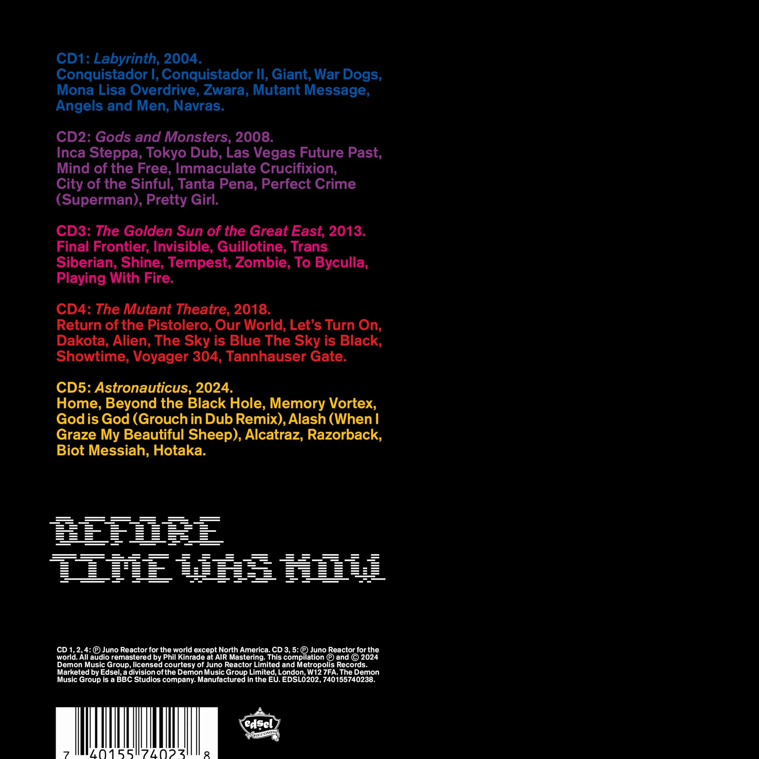 Juno Reactor: 'Before Time Was Now' Signed Deluxe Packaging