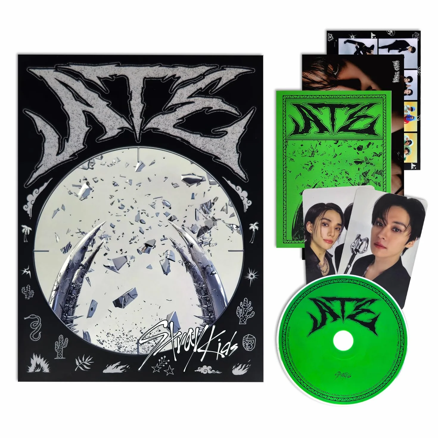 Stray Kids ATE Standard Boom Ver. Photobook CD-R Photocard 4-CUT Photo Pin Badges Extra Photocards