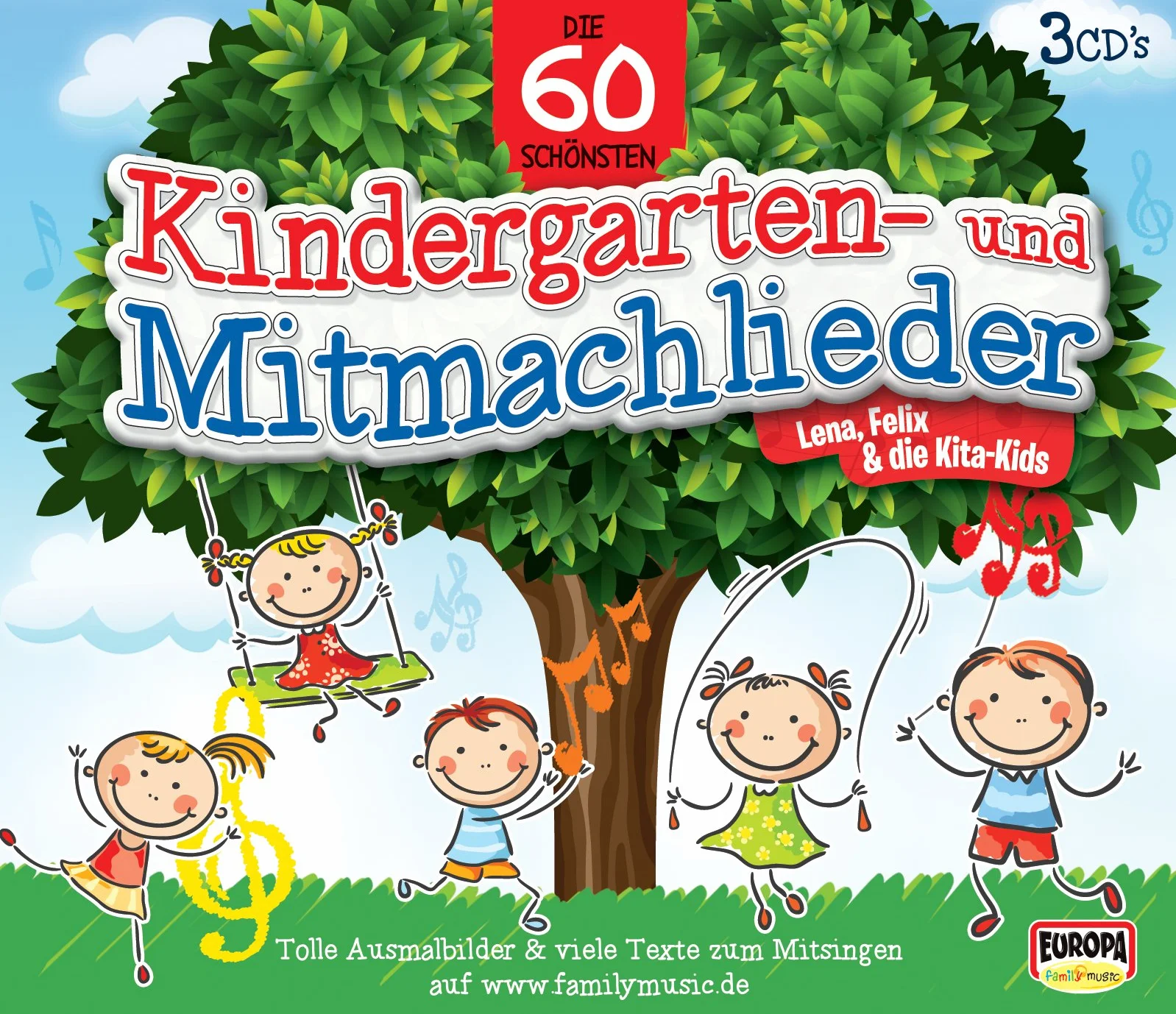 Die 60 Schönsten Kindergarten- und Mitmachlieder
