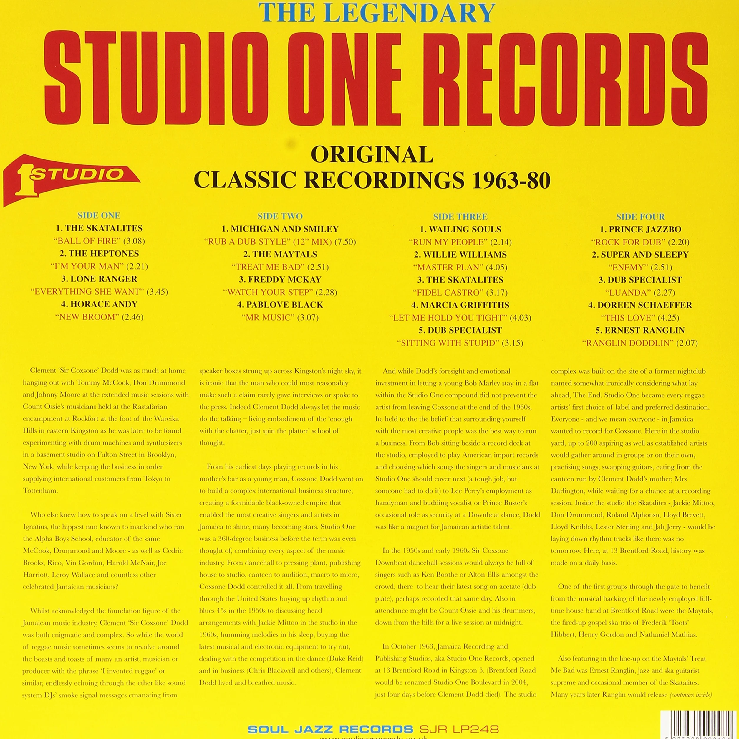 The Legendary Studio One Records