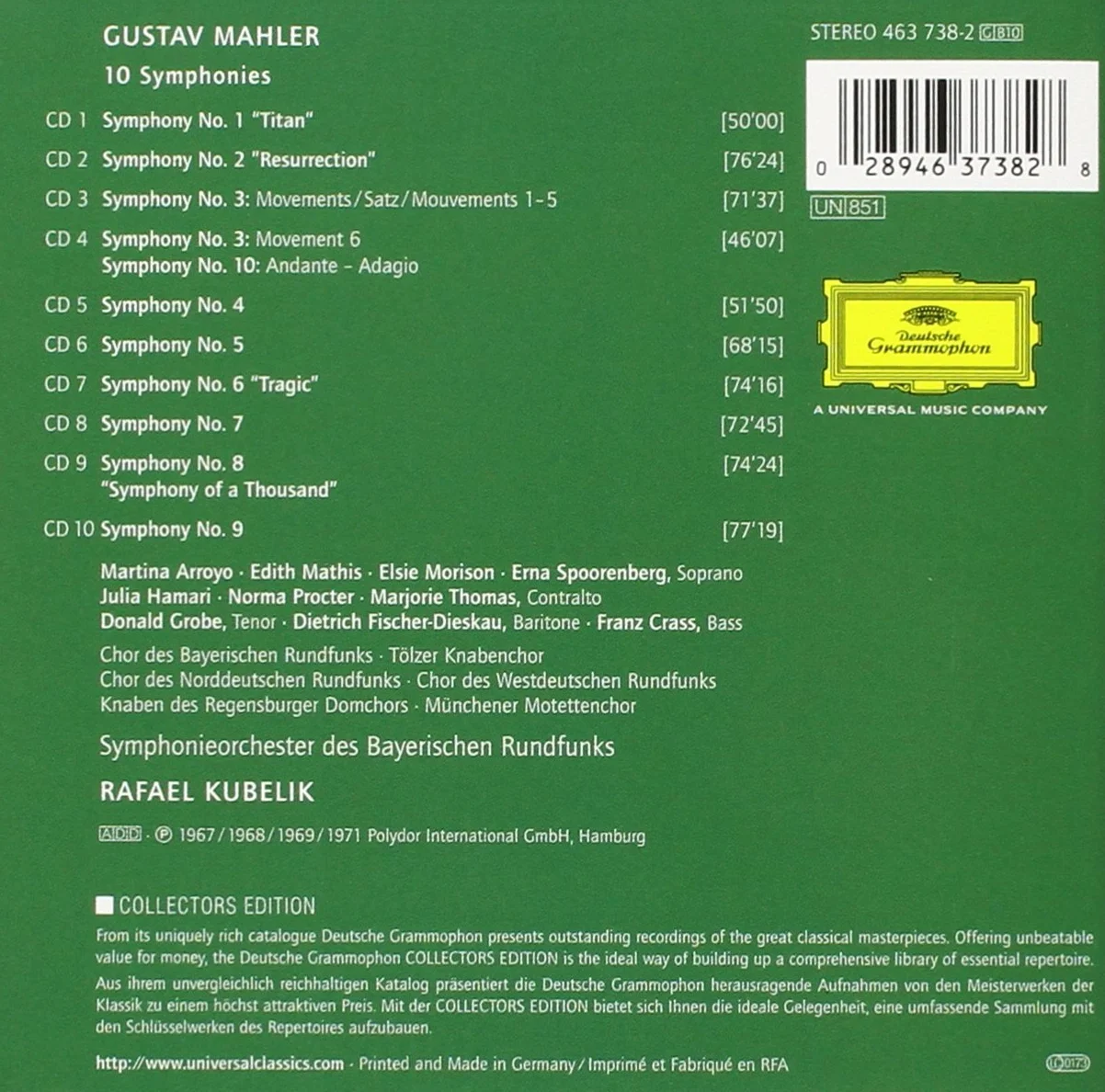 Mahler 10 Symphonies