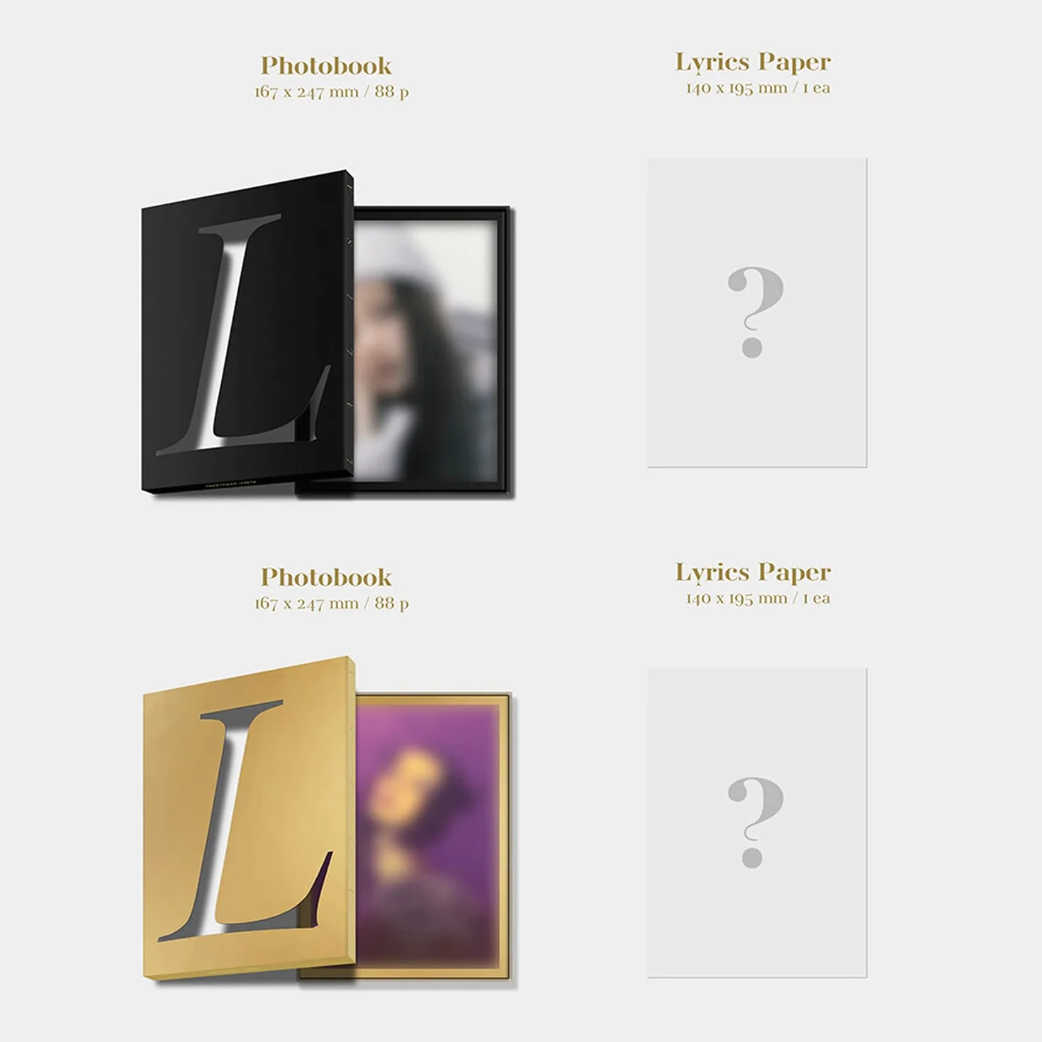 BLACKPINK LISA FIRST SINGLE ALBUM - LALISA [ BLACK VER. ] PHOTOBOOK + LYRICS PAPER + CD + PHOTOCARD + POLAROID + DOUBLE-SIDED POSTER