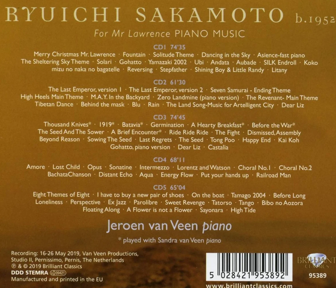 Sakamoto (ryuichi): complete piano music
