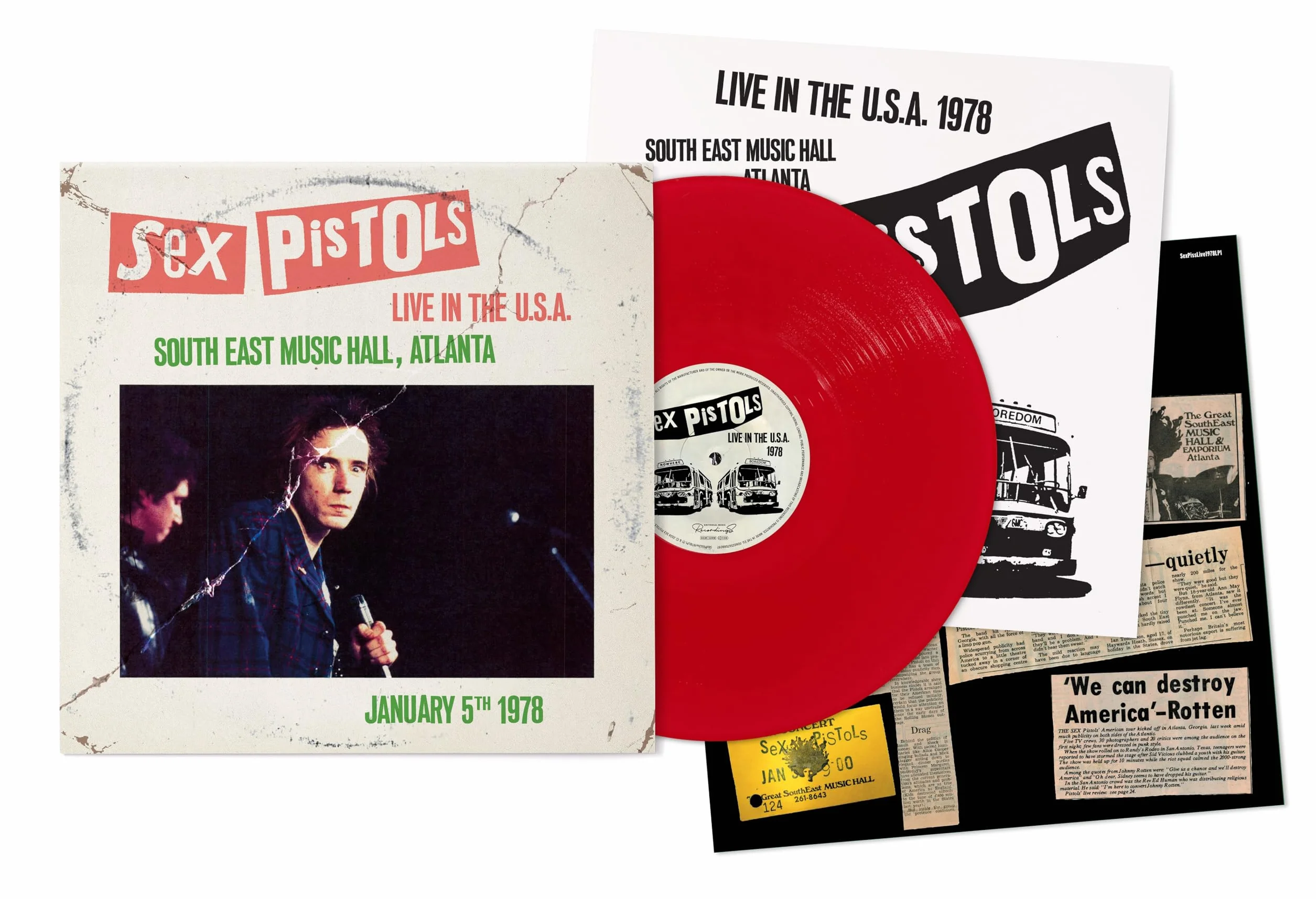 Live In The U.S.A 1978 – Atlanta 5th Jan – 1978 Atlanta, South East Music Hall, USA Rojo
