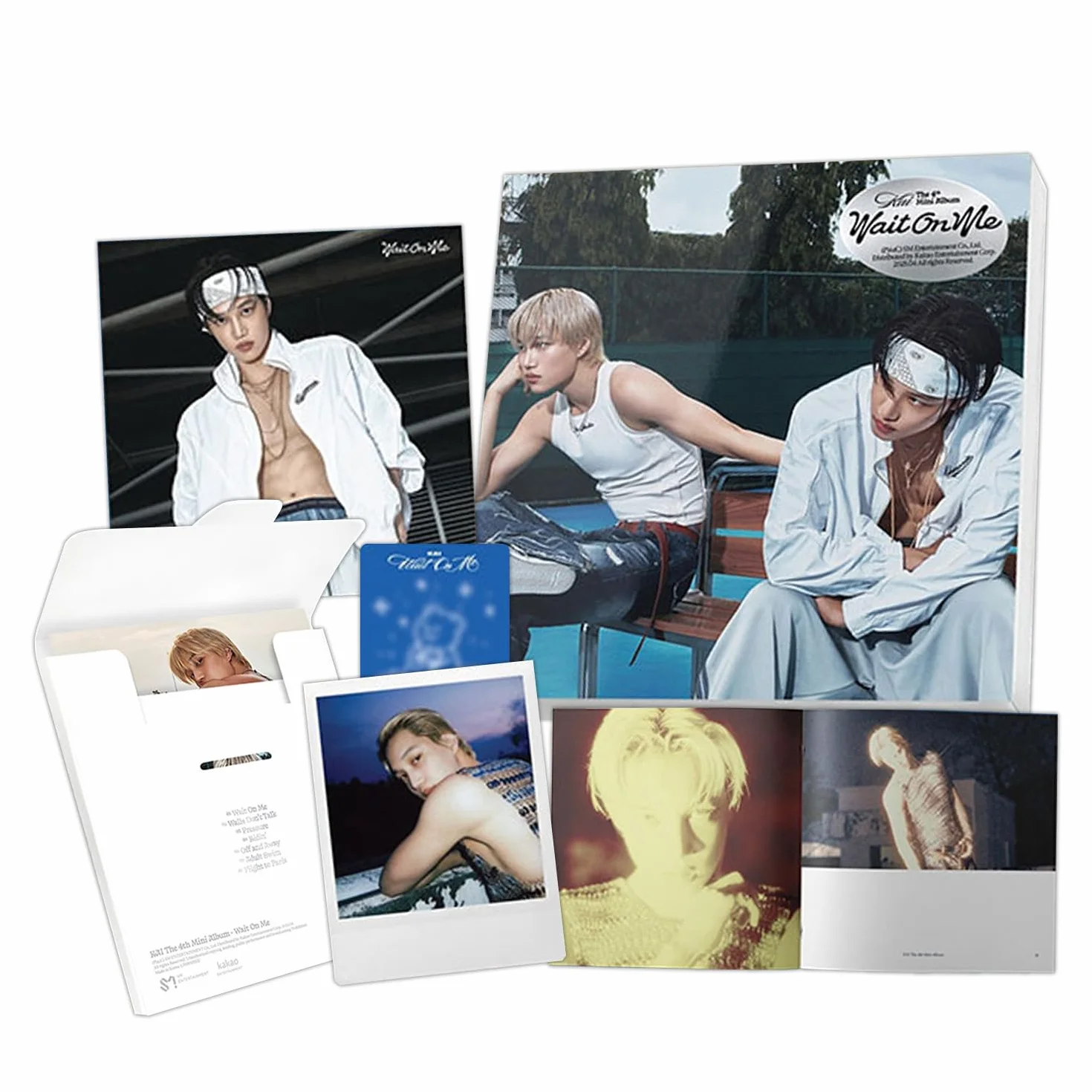 KAI - The 4th Mini Album [Wait On Me] (Player Ver.) Cover Box R let + Photocard + Image Card + 2 Extra Photocards