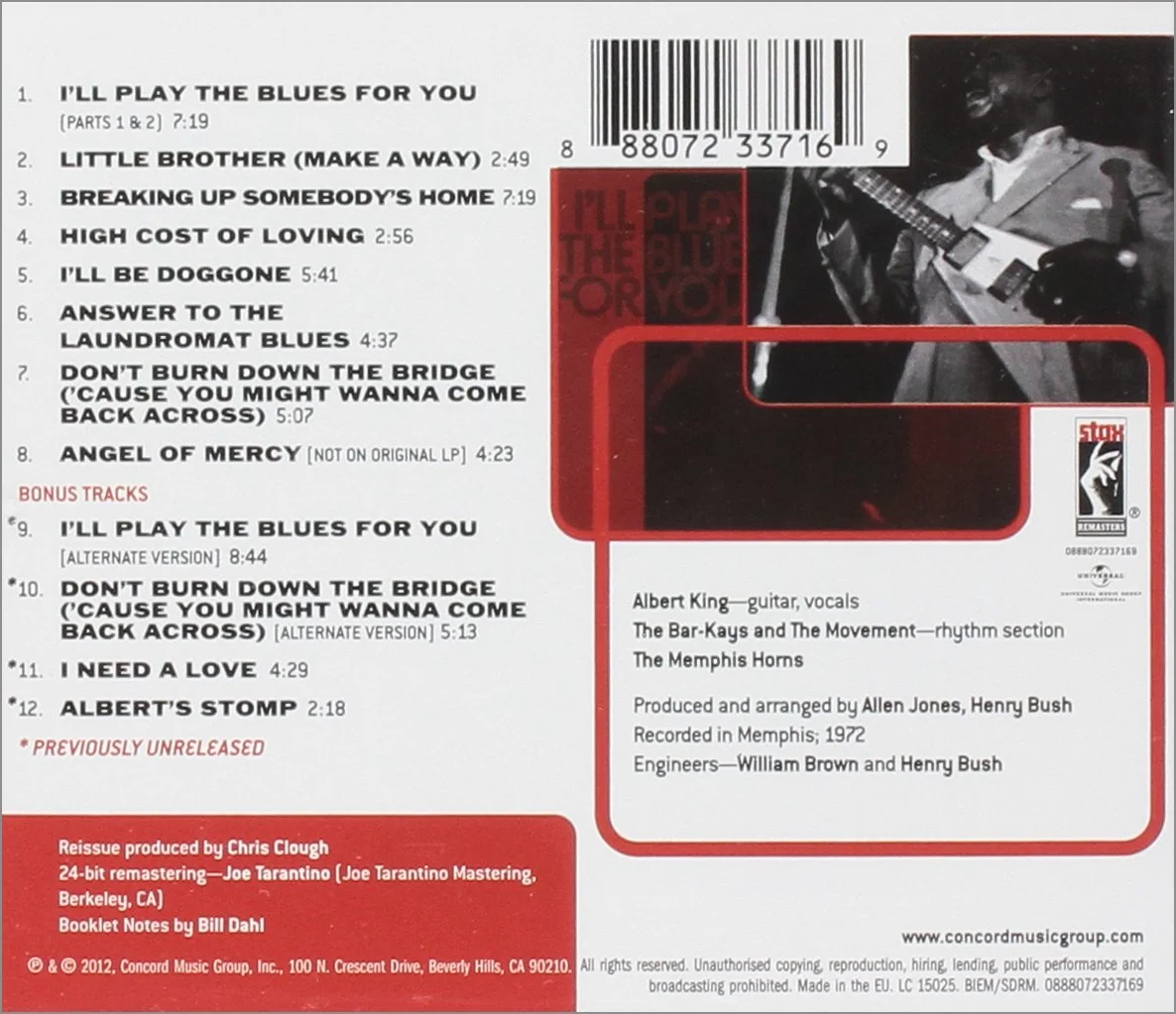 I'll Play The Blues For You Stax