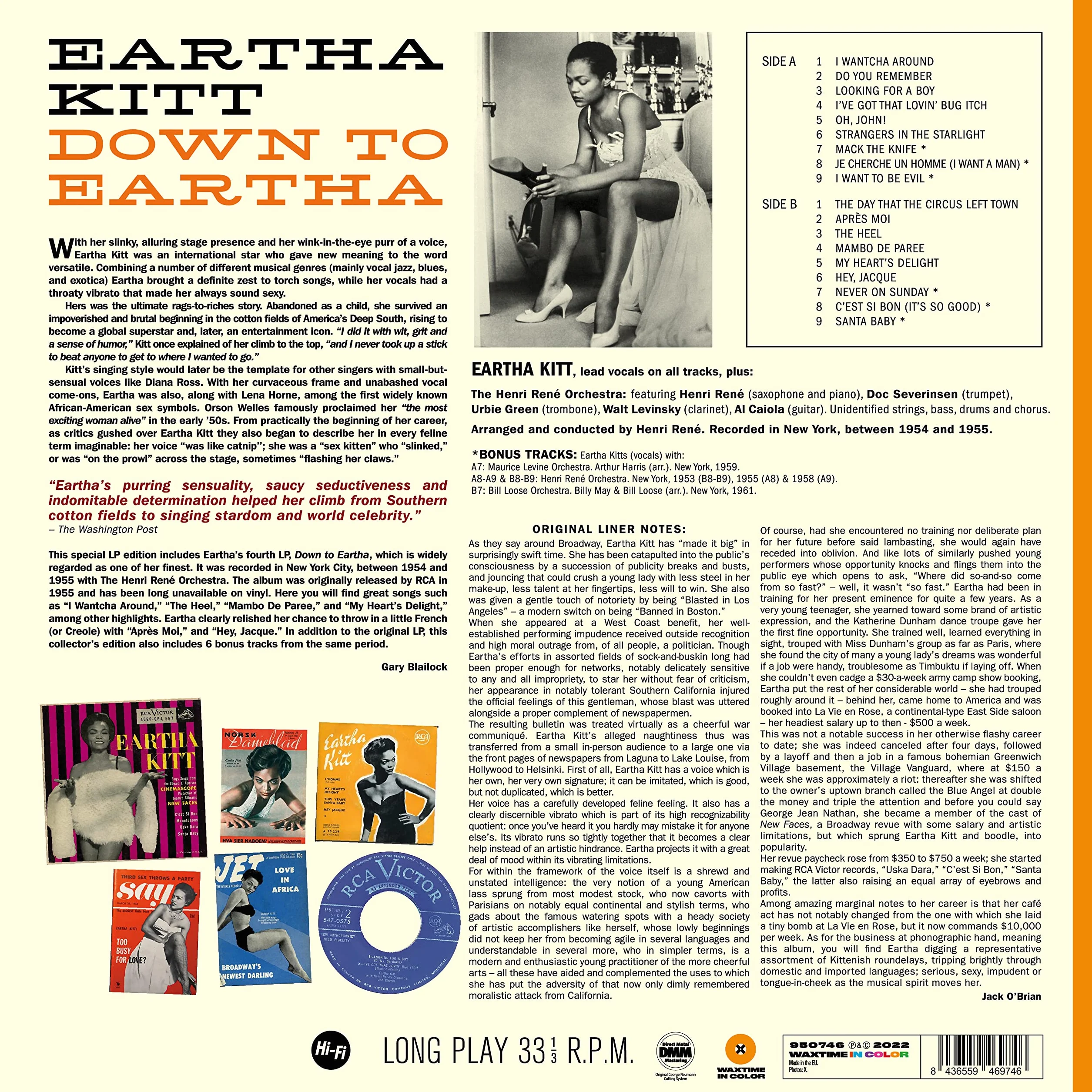 Down To Eartha + 6 Bonus Tracks (Limited Orange Colored Edition)