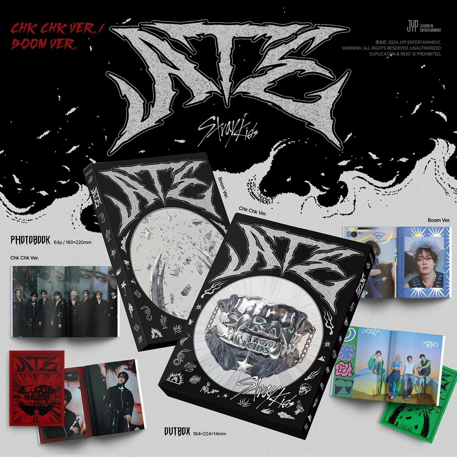 Stray Kids ATE Standard Boom Ver. Photobook CD-R Photocard 4-CUT Photo Pin Badges Extra Photocards