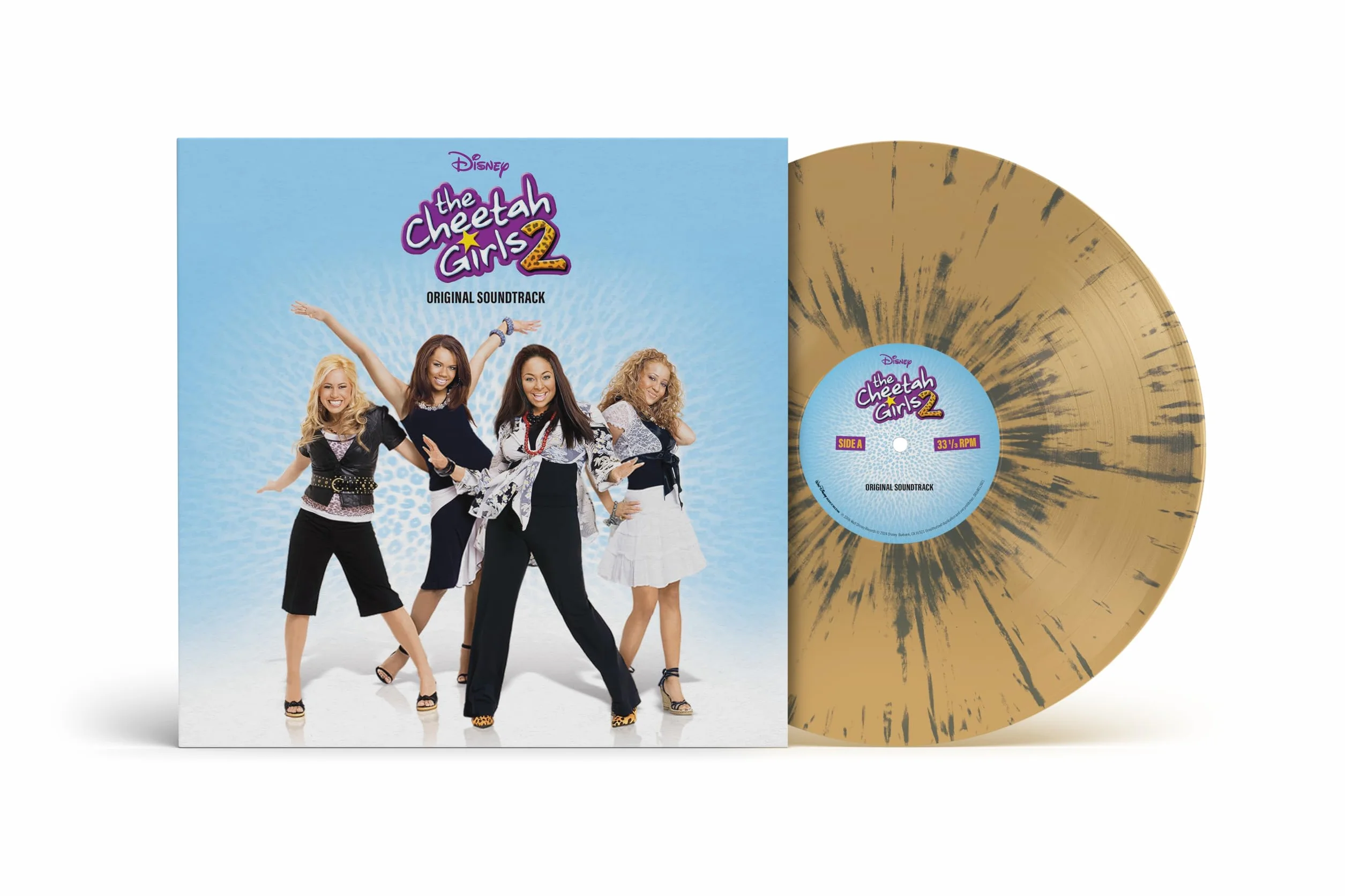 The Cheetah Girls 2 canciones de la película original de Disney Channel, color bronceado translúcido/salpicaduras de hielo negro